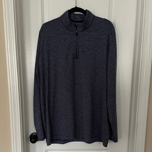 Johnston & Murphy XC4 Navy Blue Heathered Pullover in XL like new condition
